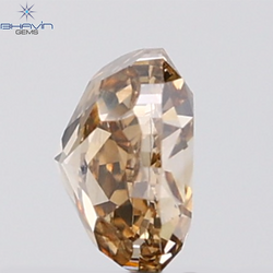 1.01 CT Round Modified Diamond Natural Brown Color VS1 Clarity (5.83 MM)