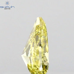 0.22 CT Pear Shape Natural Diamond Green (Chameleon) Color VS1 Clarity (4.80 MM)