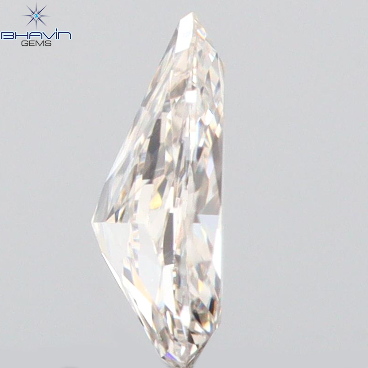 0.08 CT ペアシェイプ ナチュラル ダイヤモンド ピンク色 VS1 クラリティ (3.45 MM)