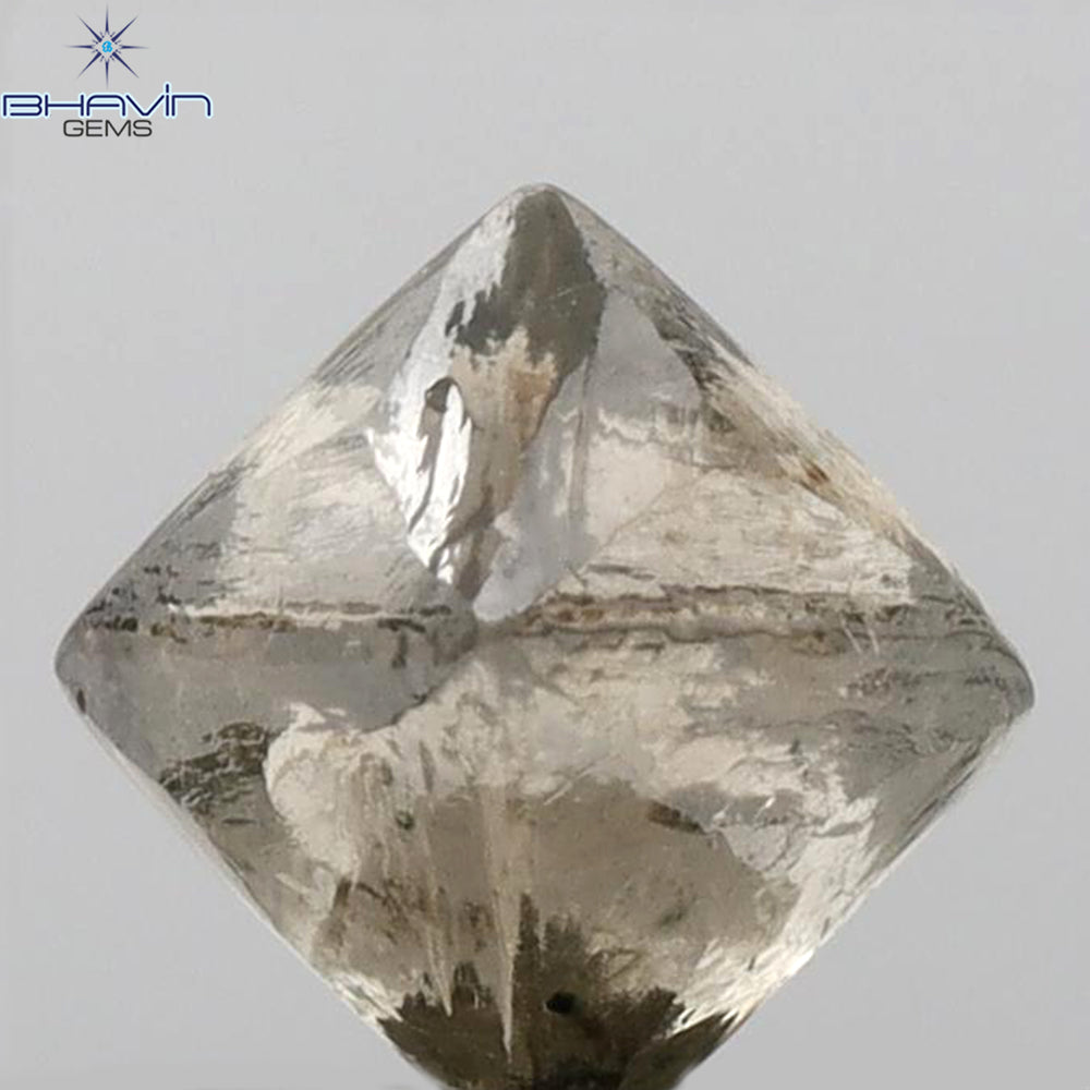 1.21 CT Rough Shape Natural Diamond Brown Color VS2 Clarity (4.80 MM)