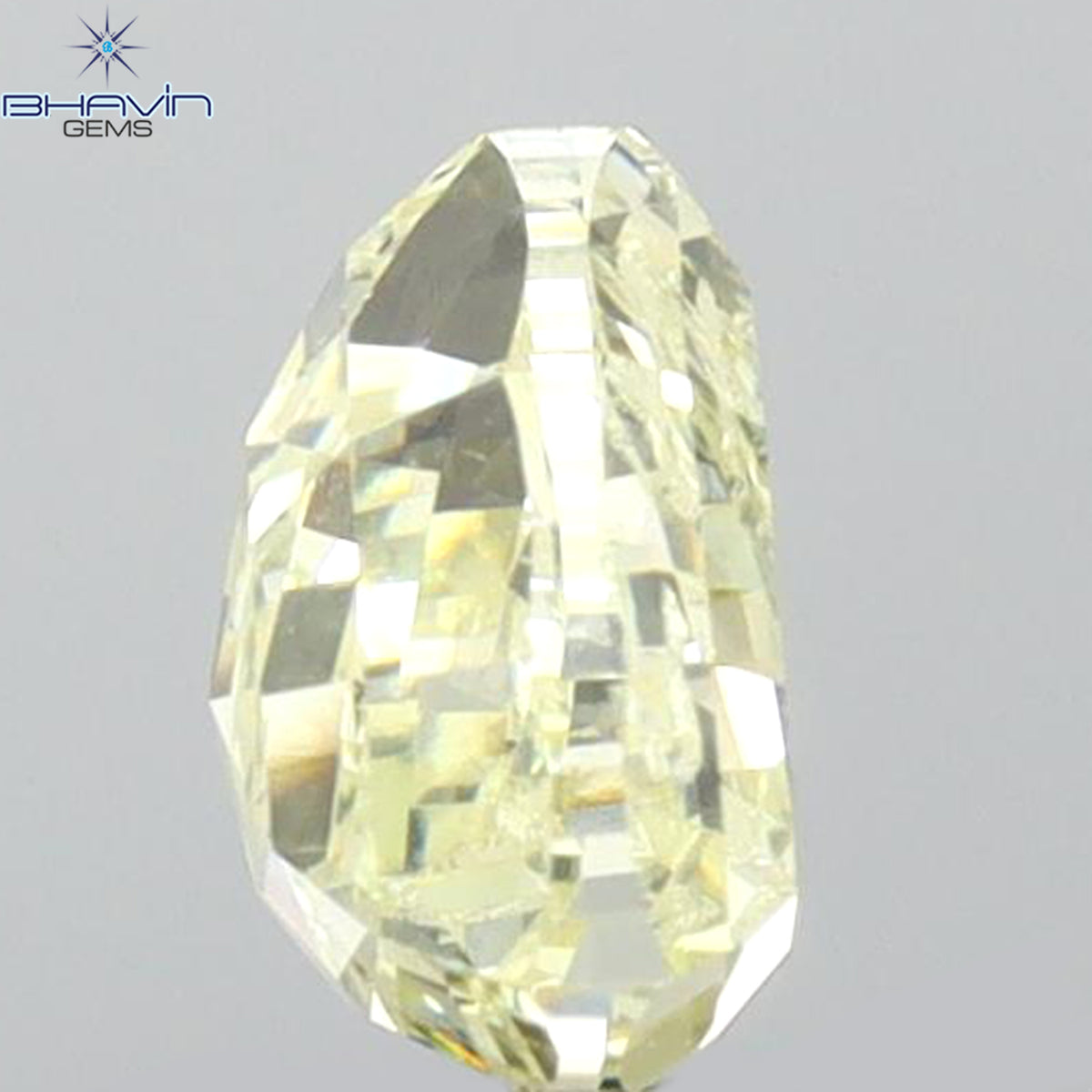 0.88 CT Natural Triangle Diamond Fancy Yellow Color Clarity SI1 (5.80 MM)
