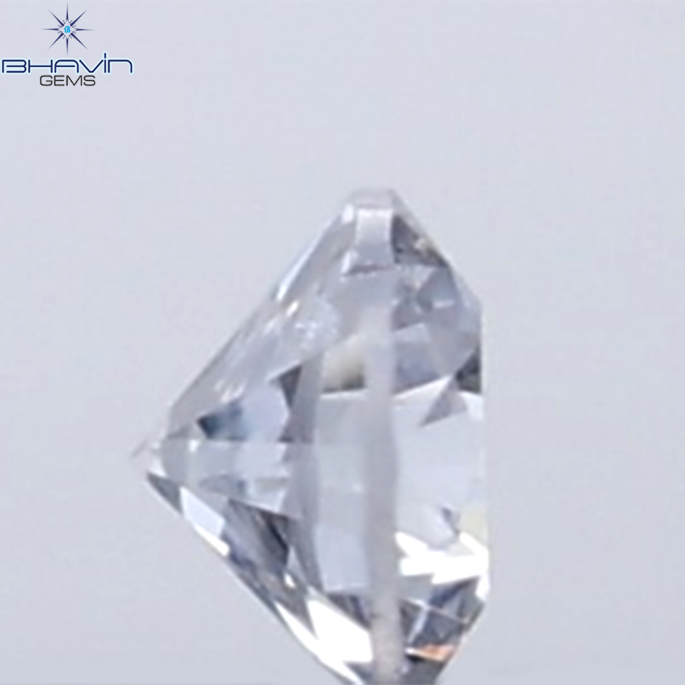 0.02 CT Round Cut Natural Diamond Grey Blue Color VS2 Clarity