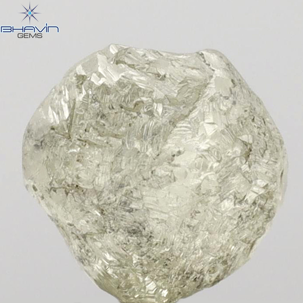 4.49 CT Rough Shape Natural Diamond Yellow Color I3 Clarity (8.93 MM)
