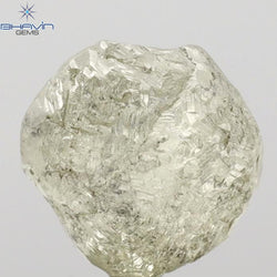 4.49 CT Rough Shape Natural Diamond Yellow Color I3 Clarity (8.93 MM)