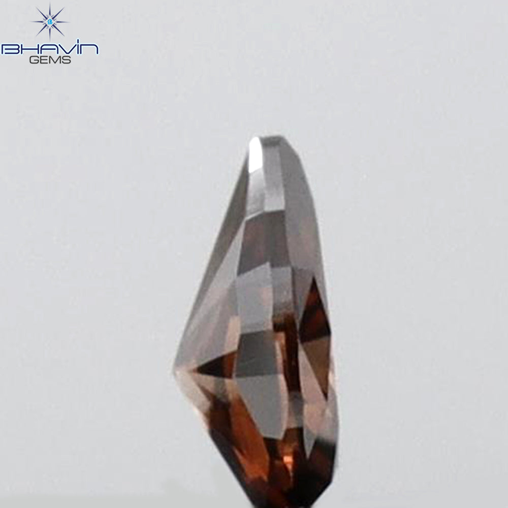 0.11 CT Pear Shape Natural Diamond Red Color VS1 Clarity (3.70 MM)