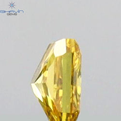 0.08 CT Radiant Shape Natural Diamond Orange Yellow Color VS1 Clarity (2.61 MM)