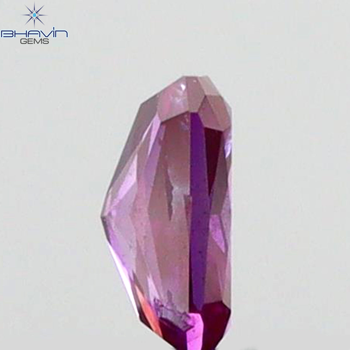 0.08 CT Natural Radiant Diamond Enhanced Pink Color Clarity SI1 (2.97 MM)