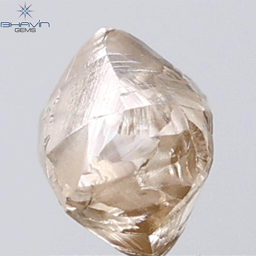 1.35 CT Rough Shape Natural Diamond Brown Color VS Clarity (5.99 MM)
