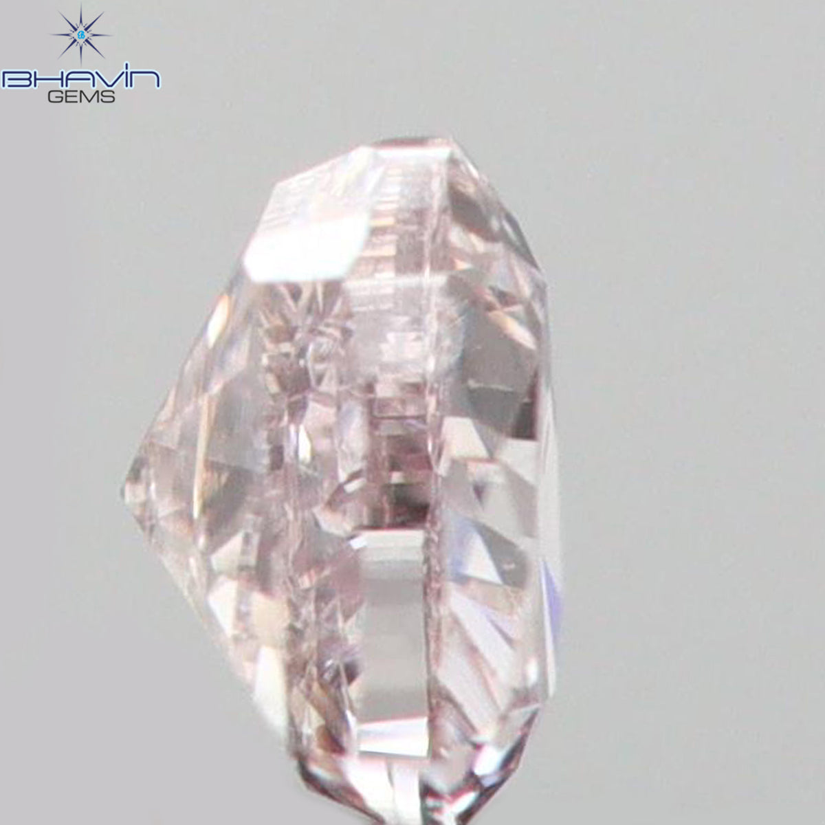 0.06 CT Natural Heart Diamond Pink Color Clarity SI1 (2.55 MM)