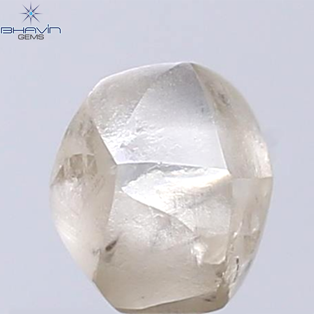 1.40 CT Rough Shape Natural Diamond Brown Color SI1 Clarity (6.48 MM)