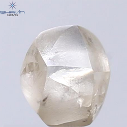 1.40 CT Rough Shape Natural Diamond Brown Color SI1 Clarity (6.48 MM)