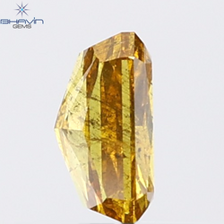 1.03 CT Radiant Natural Orange Diamond I1 Clarity (6.67 MM)