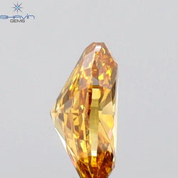 0.24 CT Oval Shape Natural Diamond Orange Color VS1 Clarity (4.57 MM)