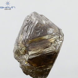 3.53 CT Rough Shape Natural Diamond Brown Color VS1 Clarity (8.60 MM)