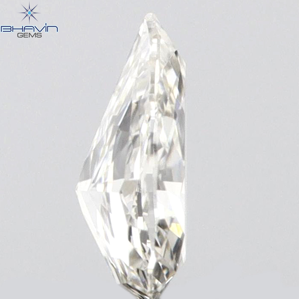 0.08 CT ペアシェイプ ナチュラル ダイヤモンド ピンク色 VS1 クラリティ (3.45 MM)