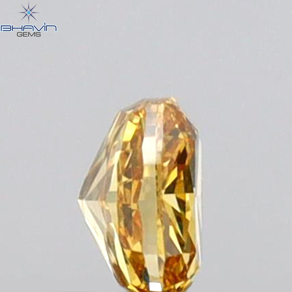 0.17 CT Cushion Shape Natural Diamond Orange Color VS1 Clarity (3.31 MM)