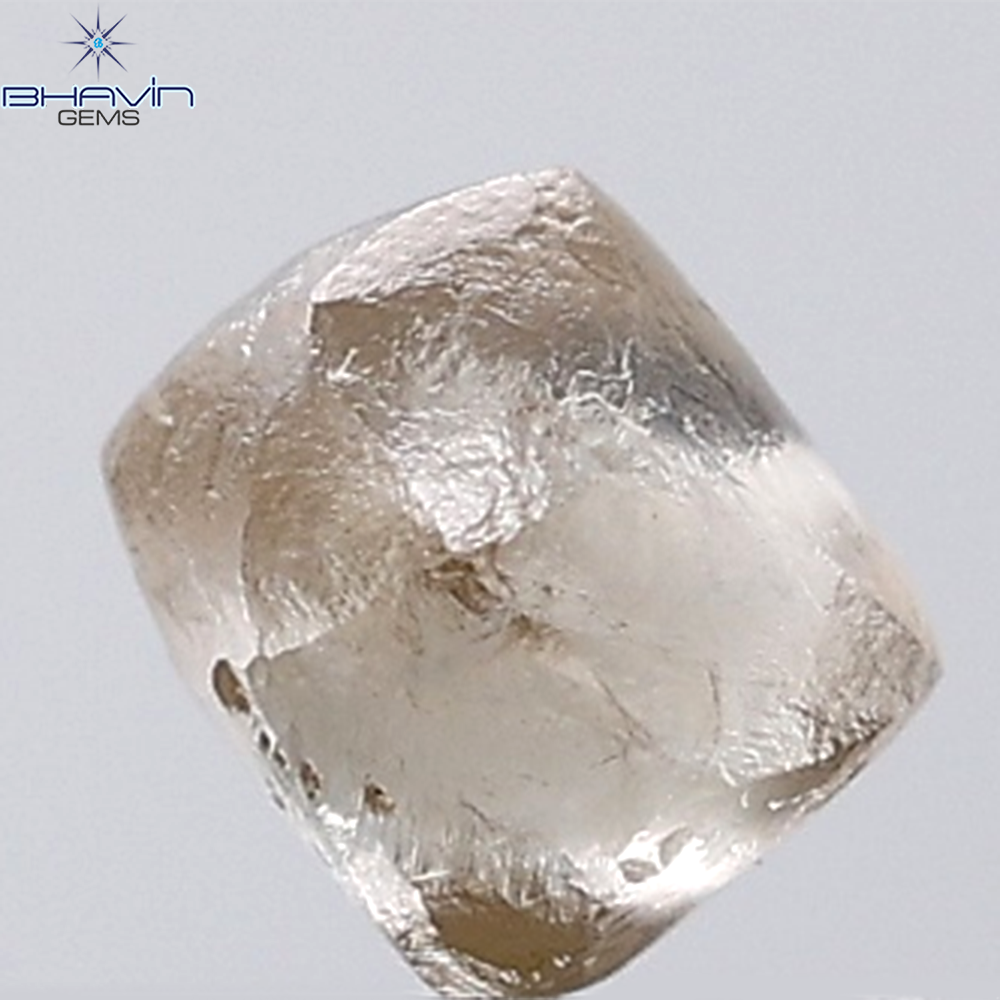 1.08 CT Rough Shape Natural Diamond Brown Color VSI Clarity (5.09 MM)