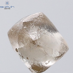 1.08 CT Rough Shape Natural Diamond Brown Color VSI Clarity (5.09 MM)