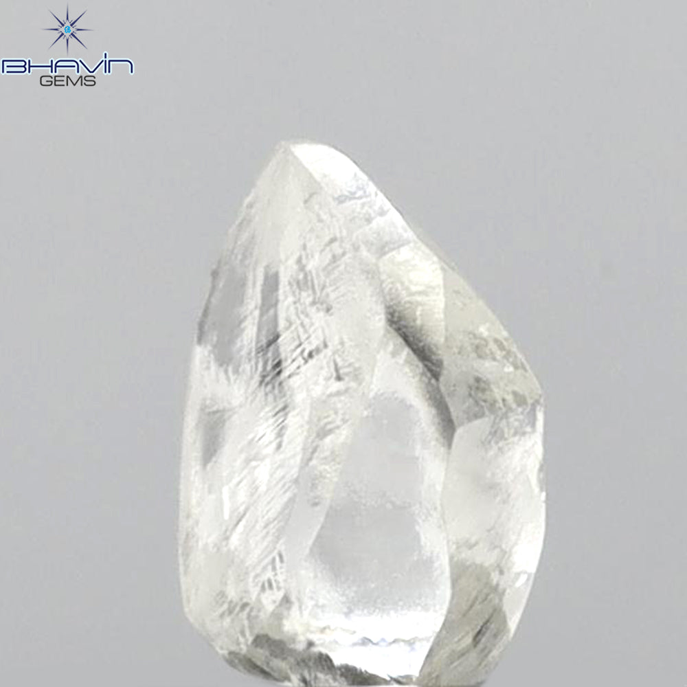 0.52 CT Rough Shape Natural Diamond White Color VS1 Clarity (5.54 MM)