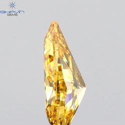 0.21 CT Pear Shape Natural Diamond Orange Color VS1 Clarity (5.08 MM)