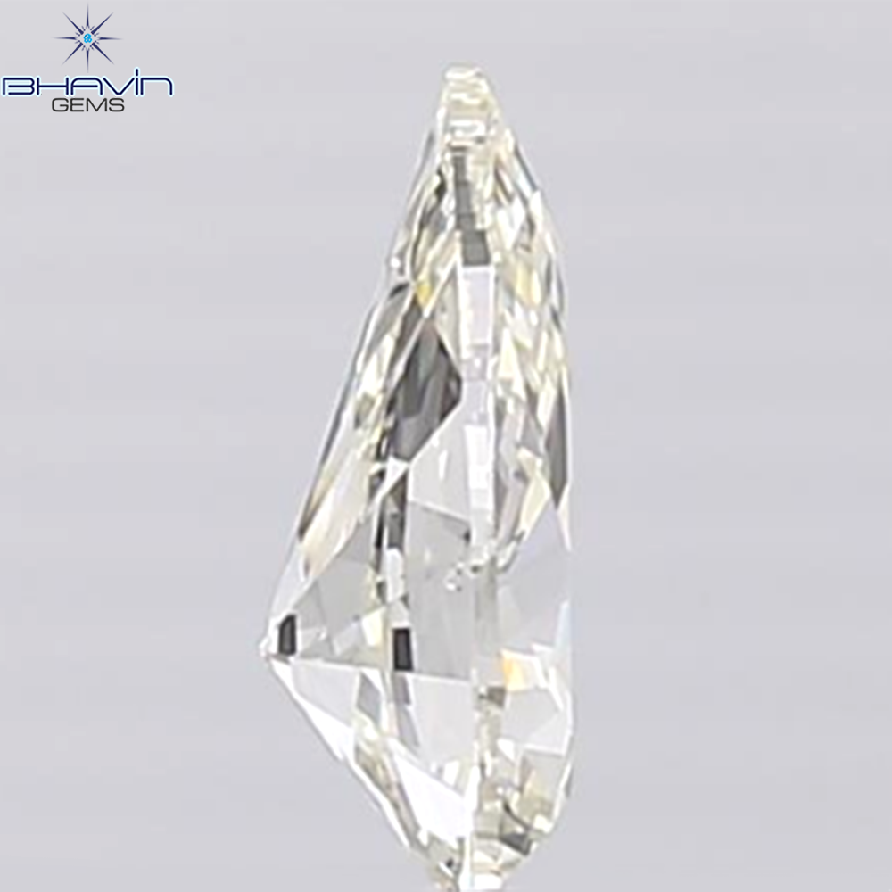 0.52 CT Pear Shape White Diamond VS2 Clarity (7.15 MM)