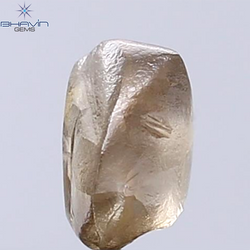 1.53 CT Rough Shape Natural Diamond Dark Brown Color SI2 Clarity (6.93 MM)