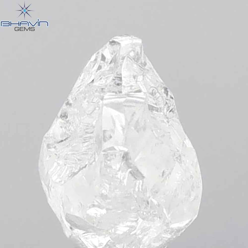0.90 CT ラフ シェイプ ナチュラル ダイヤモンド ホワイト カラー VS1 クラリティ (5.95 MM)