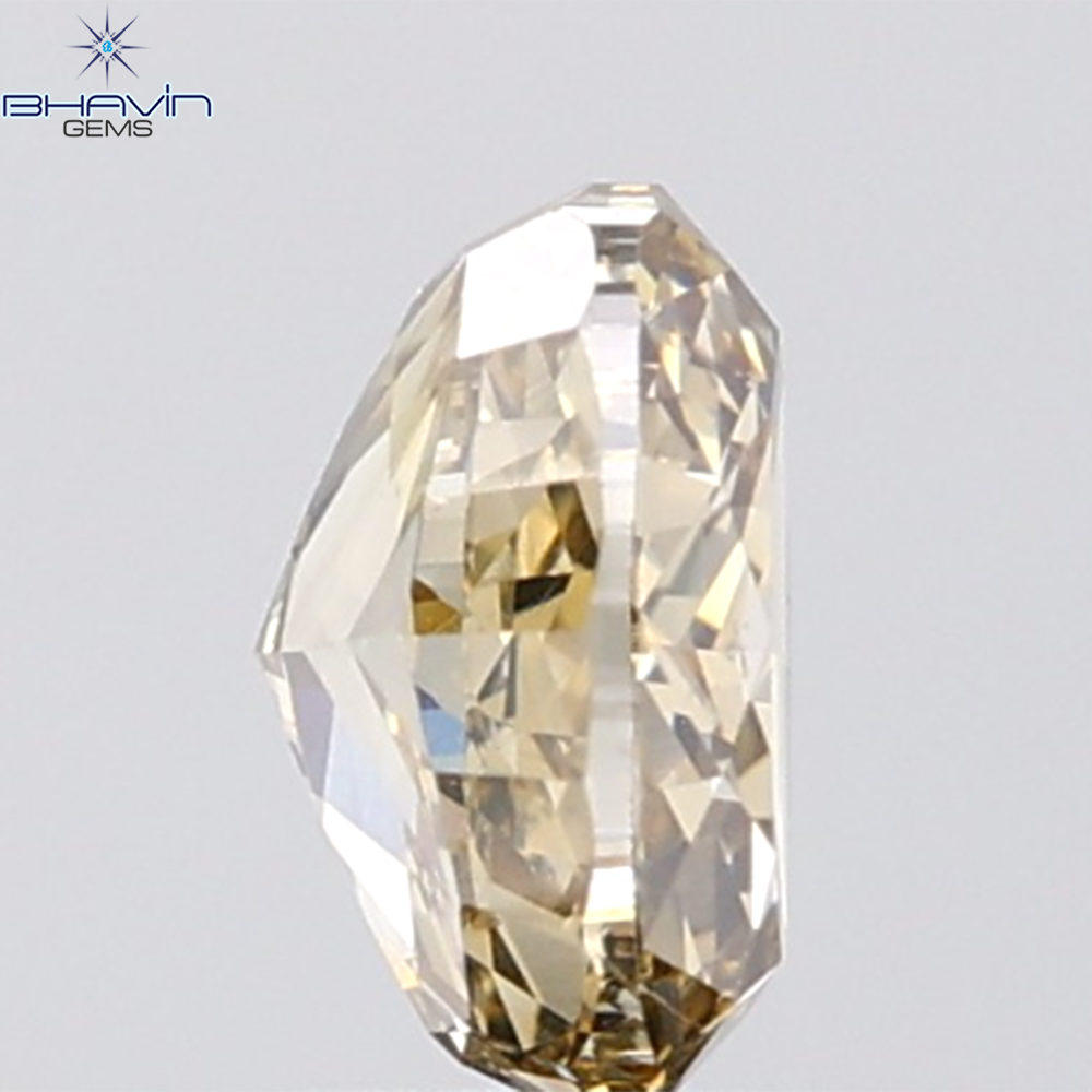 1.20 CT Oval Diamond Natural Brown Color VS1 Clarity (6.84 MM)