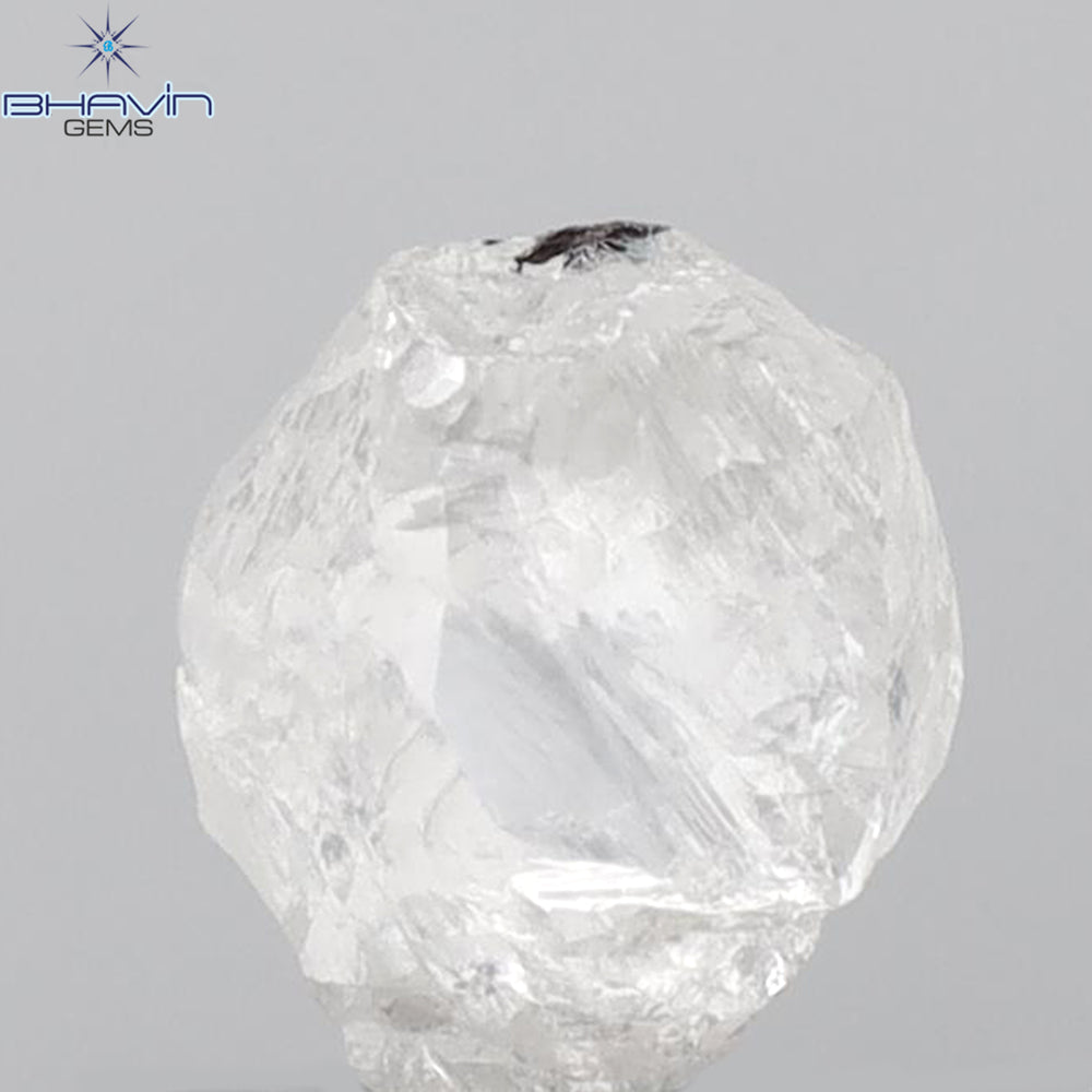 0.90 CT ラフ シェイプ ナチュラル ダイヤモンド ホワイト カラー VS1 クラリティ (5.95 MM)