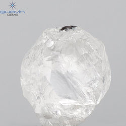 0.90 CT ラフ シェイプ ナチュラル ダイヤモンド ホワイト カラー VS1 クラリティ (5.95 MM)
