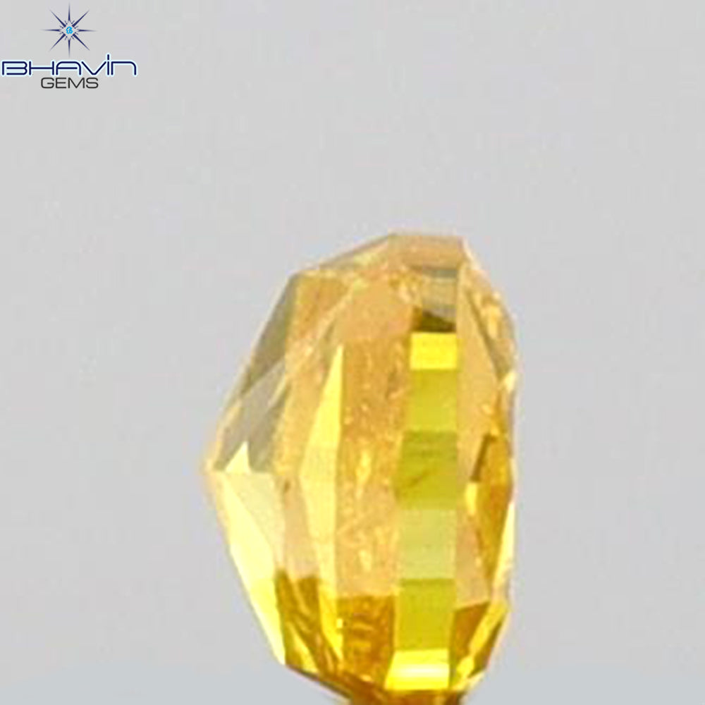 0.09 CT Cushion Shape Natural Loose Diamond Yellow Color SI2 Clarity (2.52 MM)