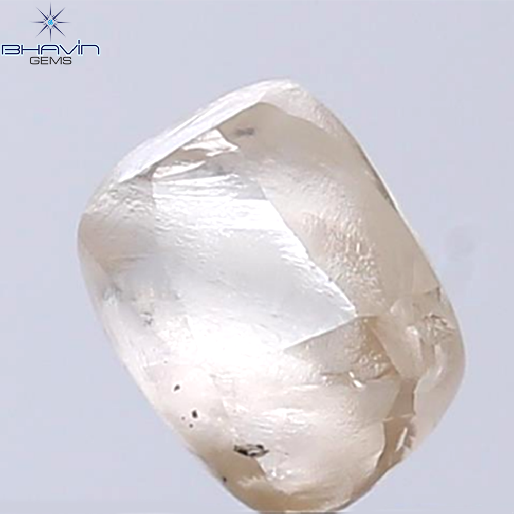 1.45 CT Rough Shape Natural Diamond Brown Color VS2 Clarity (7.00 MM)