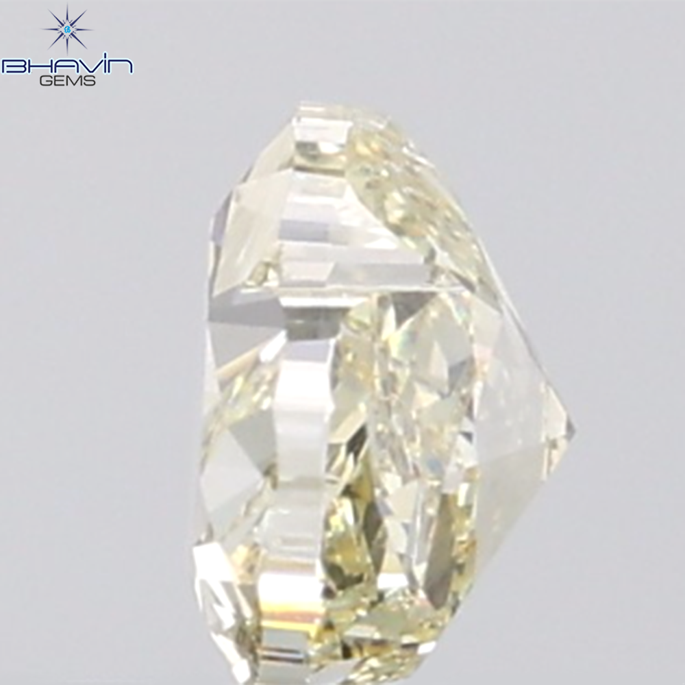 GIA認定 1.27 CT クッションダイヤモンド イエローカラー 天然ダイヤモンド VS1 クラリティ (5.97 MM)
