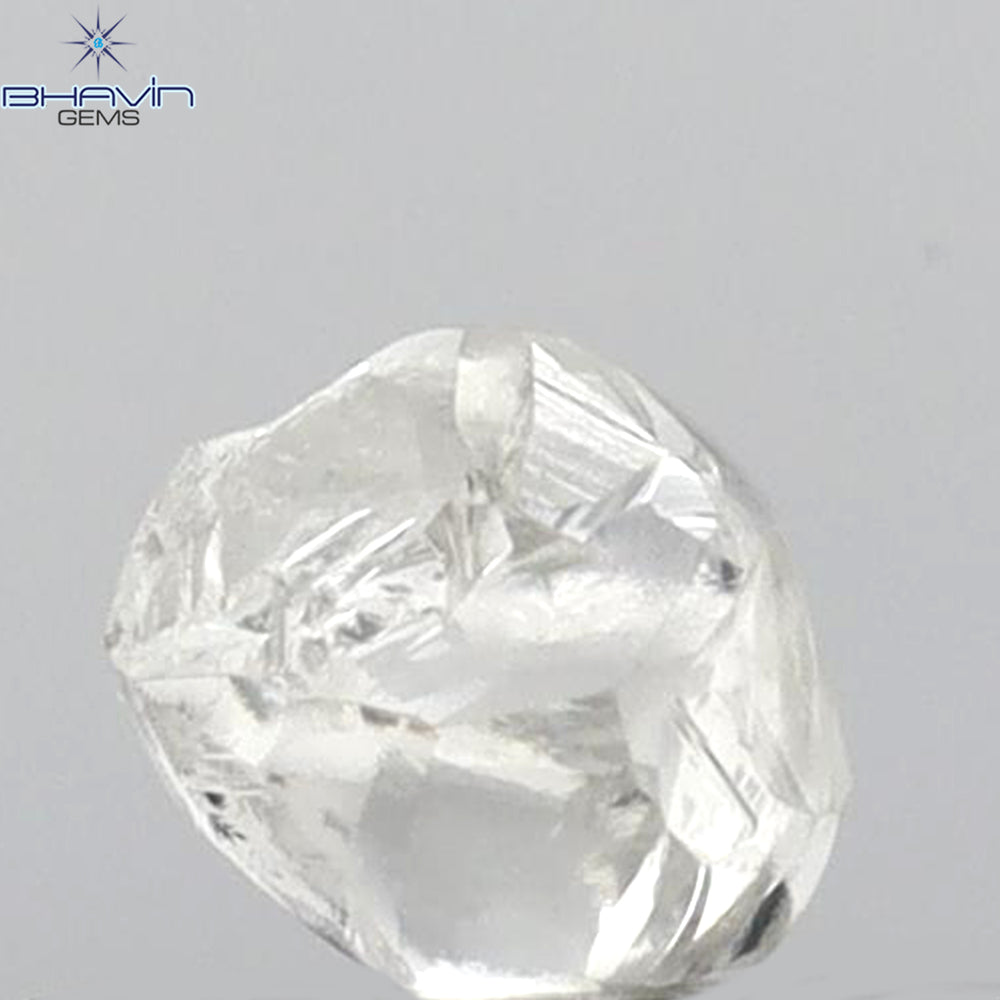 0.45 CT Rough Shape Natural Diamond White Color VS2 Clarity (4.07 MM)