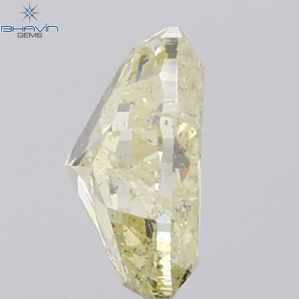 1.77 CT Oval Diamond Natural Yellow Color I1 Clarity (8.48 MM)