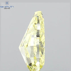 GIA Certified 0.74 CT Pear Diamond Yellow Color Natural Diamond (7.31 MM)