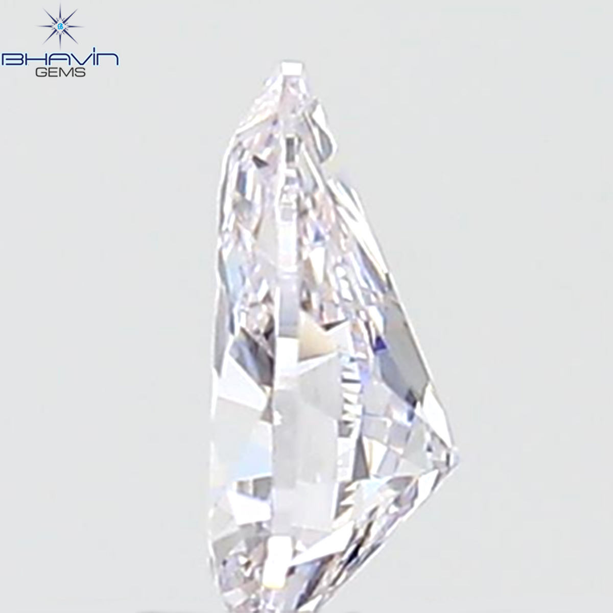 GIA Certified 0.27 CT  Natural Pear Pink Diamond VS2 Clarity (5.48 MM)