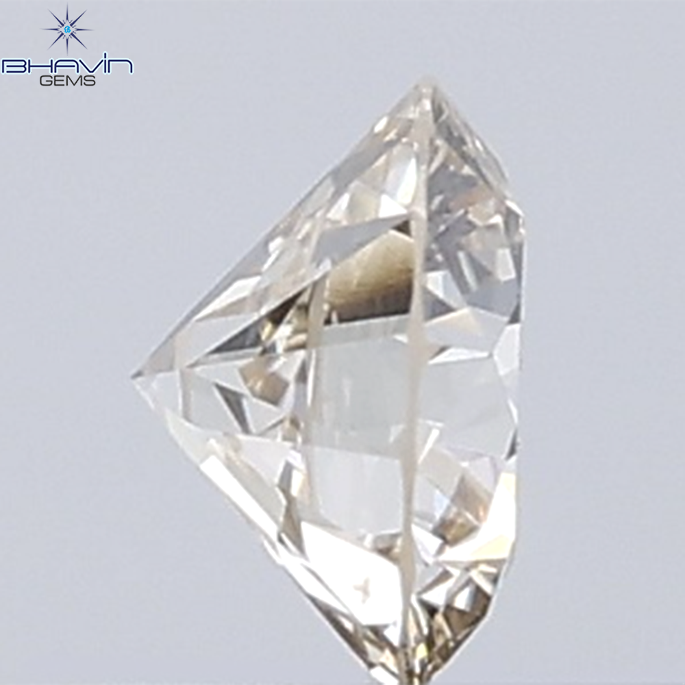 0.18 CT Natural Round Diamond Brown Color Clarity VS2 (3.73 MM)