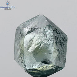 3.10 CT Natural Rough Diamond Enhanced Blue Color Clarity VS2 (8.21 MM)