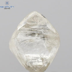 2.30 CT  Rough Shape Natural Diamond Yellow Color VS1 Clarity (7.52  MM)