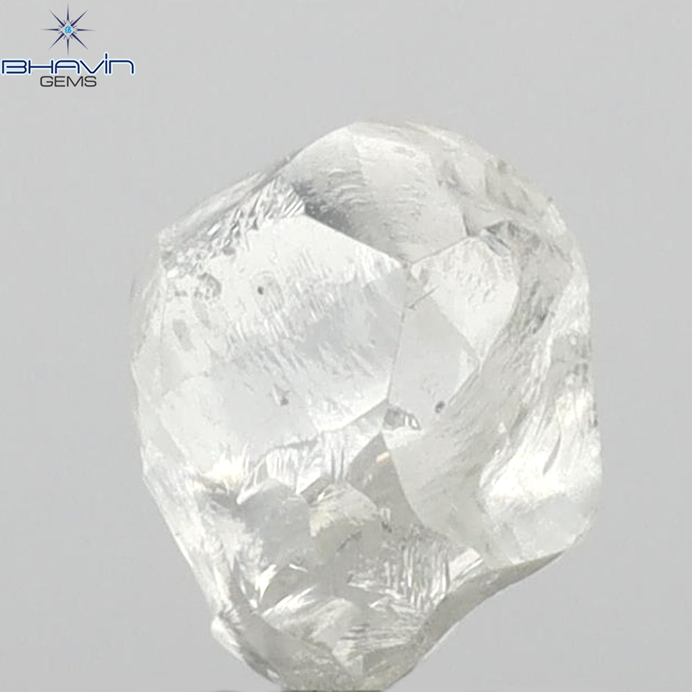 2.84 CT Rough Shape Natural Loose Diamond White (M) Color VS2 Clarity (8.41 MM)