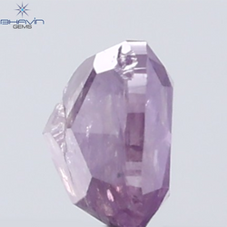 0.36 CT Radiant Diamond Natural Pink Color I3 Clarity (3.92 MM)