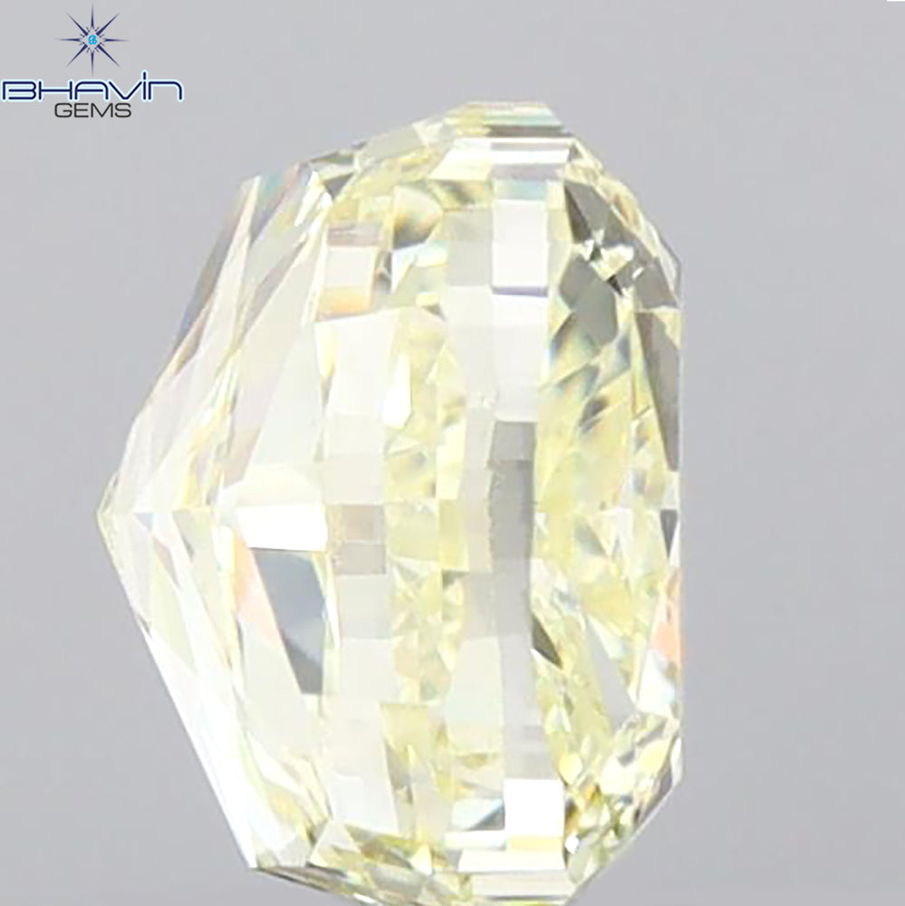1.02 CT Cushion Shape Natural Diamond Yellow Color VS2 Clarity (5.32 MM)