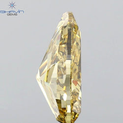 GIA Certified 1.71 CT Pear Diamond Brown Yellow Color Natural Diamond (9.82 MM)