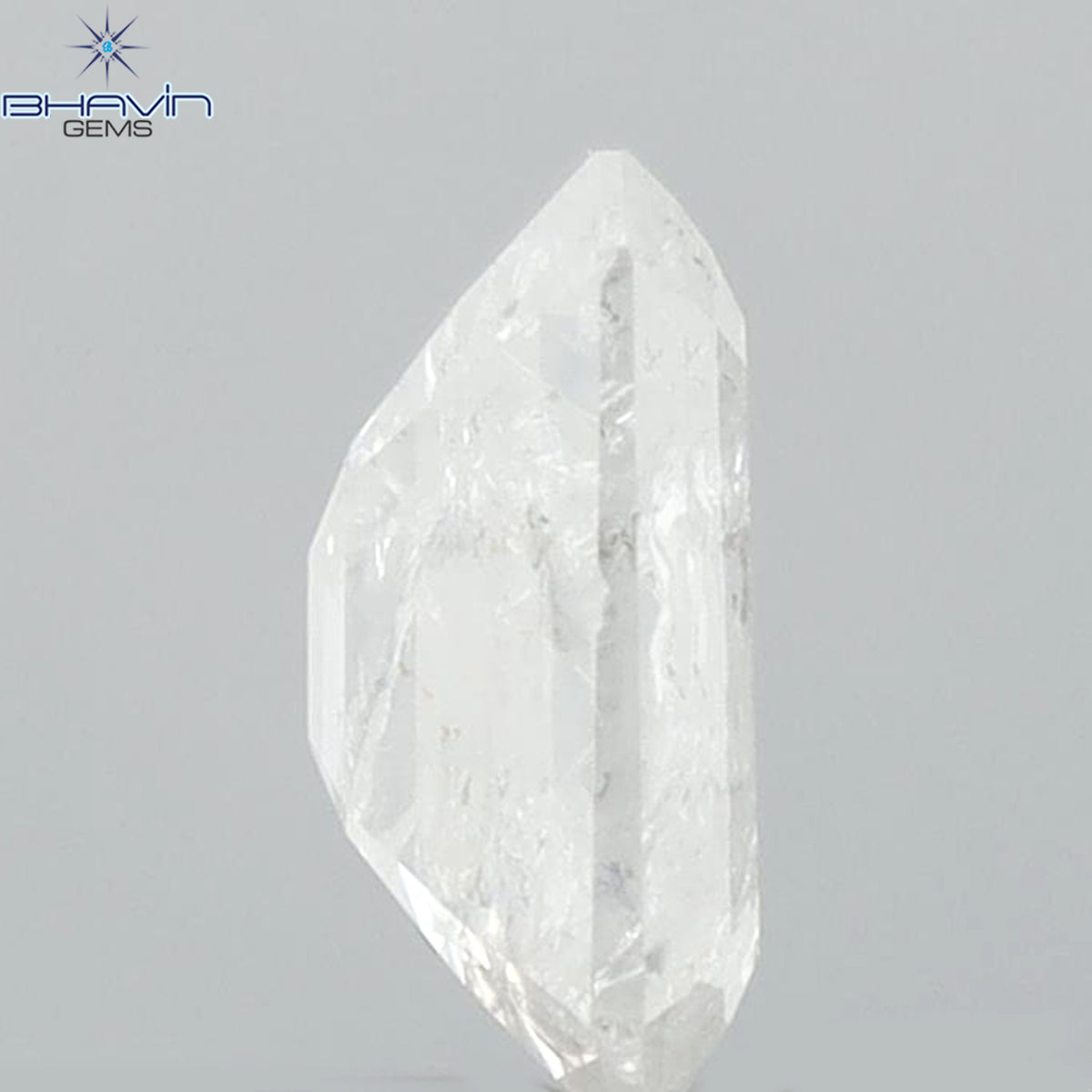 0.94 CT Emerald Shape Natural Diamond White Color I3 Clarity (6.63 MM)