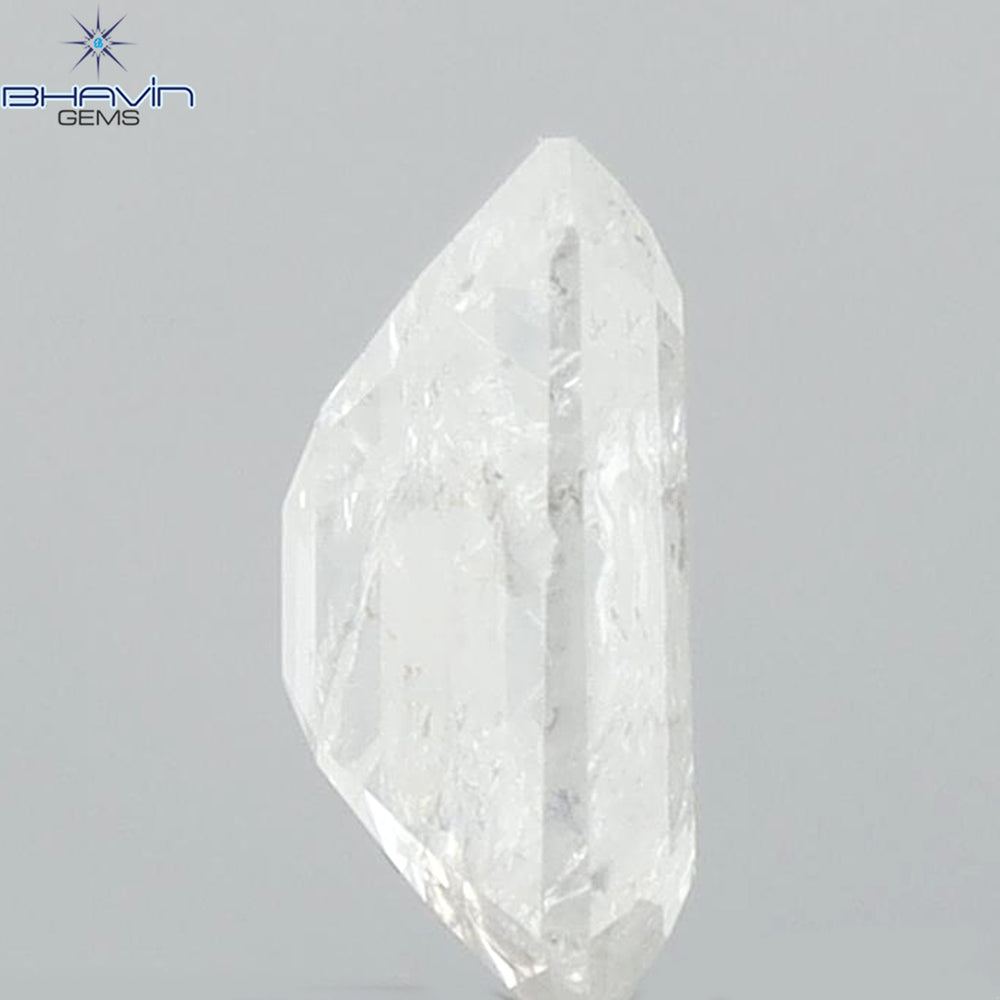 0.94 CT Emerald Shape Natural Diamond White Color I3 Clarity (6.63 MM)