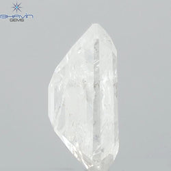 0.94 CT Emerald Shape Natural Diamond White Color I3 Clarity (6.63 MM)