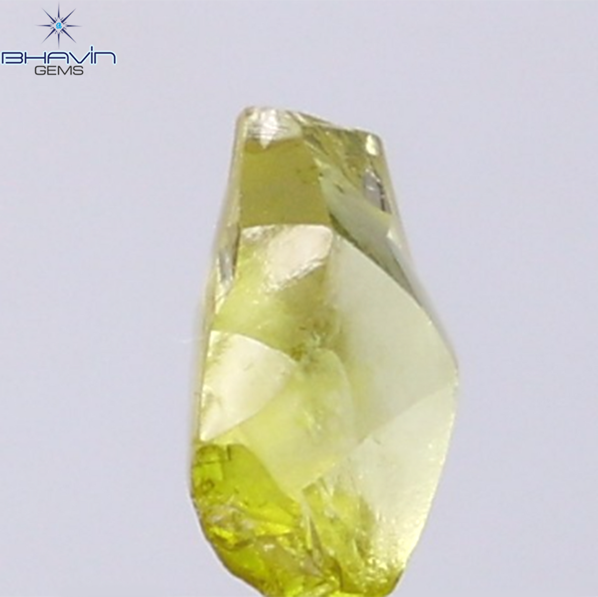 0.99 CT Natural Rough Diamond Enhanced Yellow Color Clarity VS (7.09 MM)