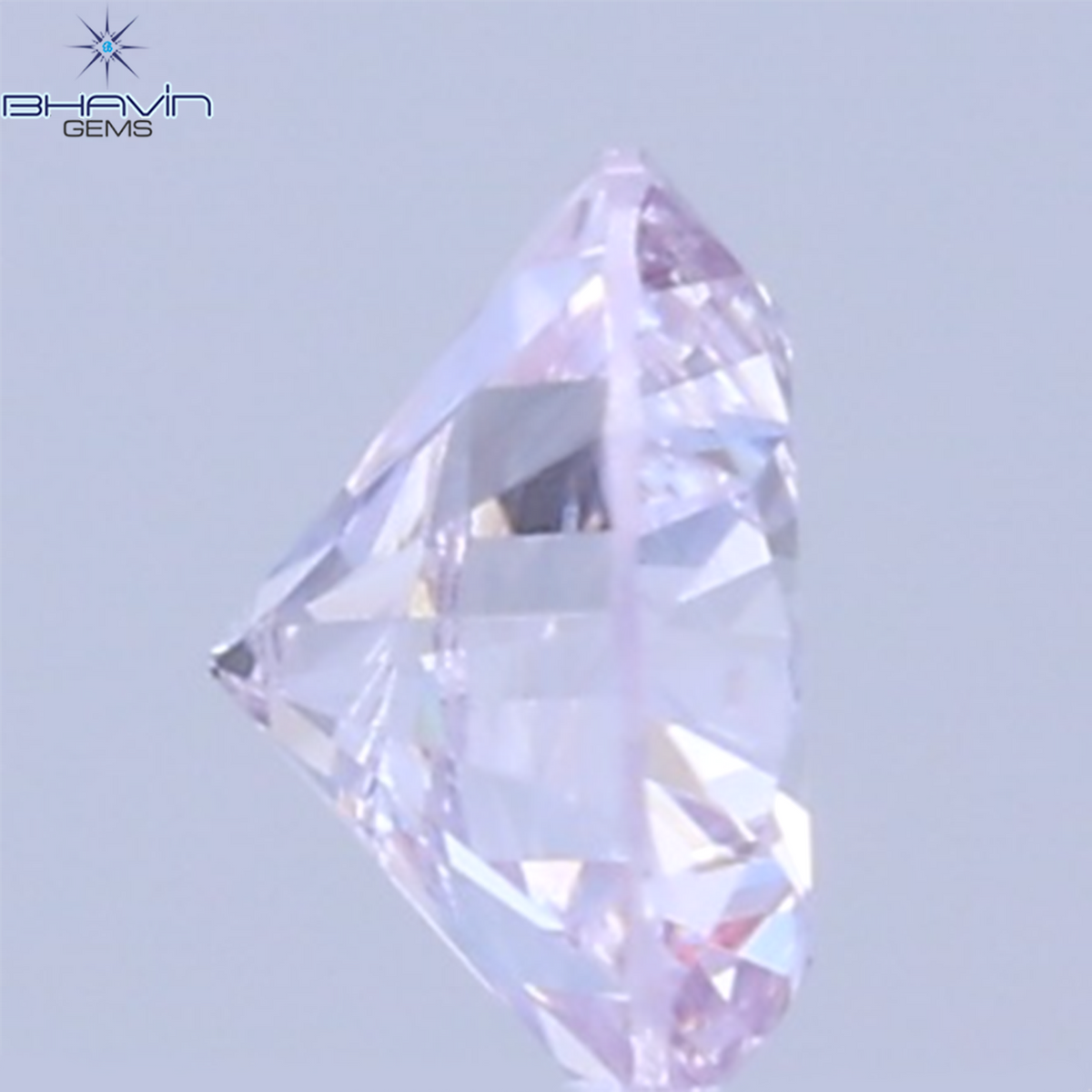 0.26 CT ラウンドシェイプ 天然ダイヤモンド ピンクカラー VS1 クラリティ (4.10 MM)