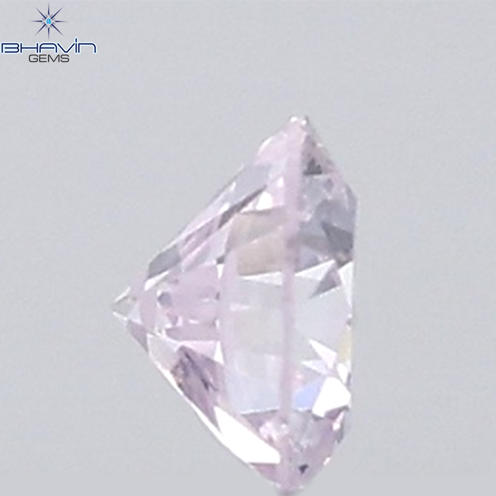 0.04 CT Round Natural Diamond Pink Color VS-SI Clarity